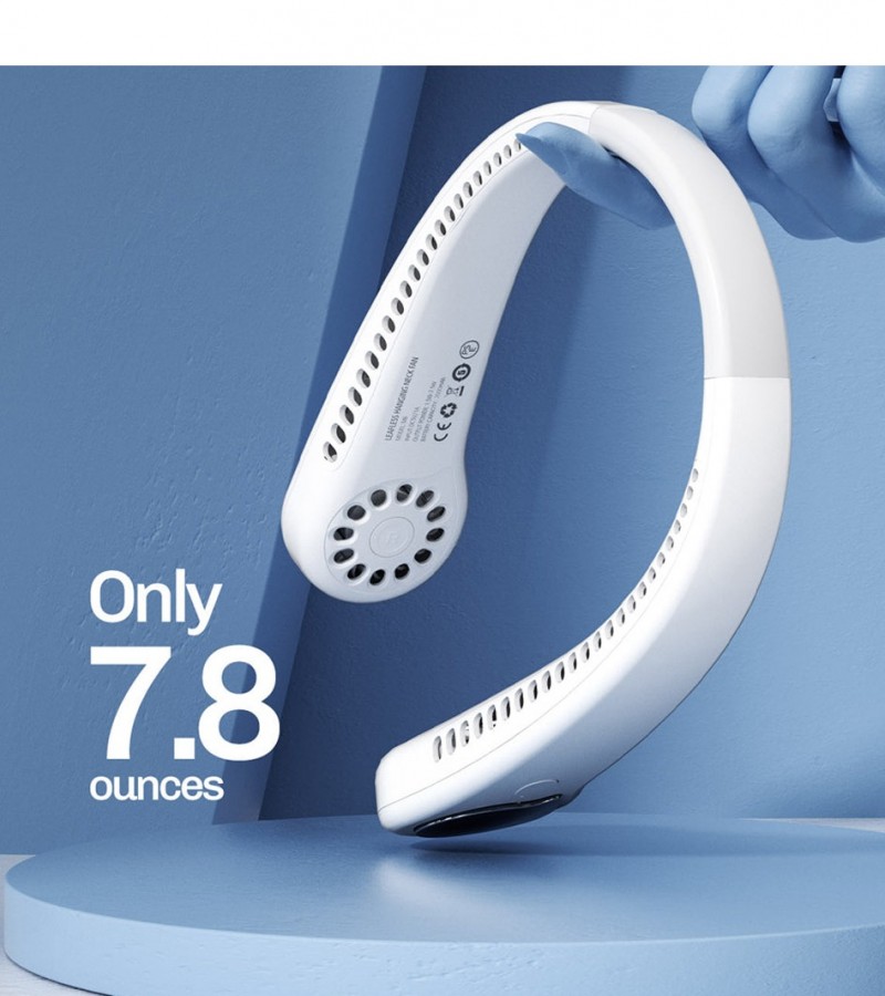 Portable Neck Fan Electric Wireless Fan Rechargeable USB Mini Fan Bladeless Personal Fans