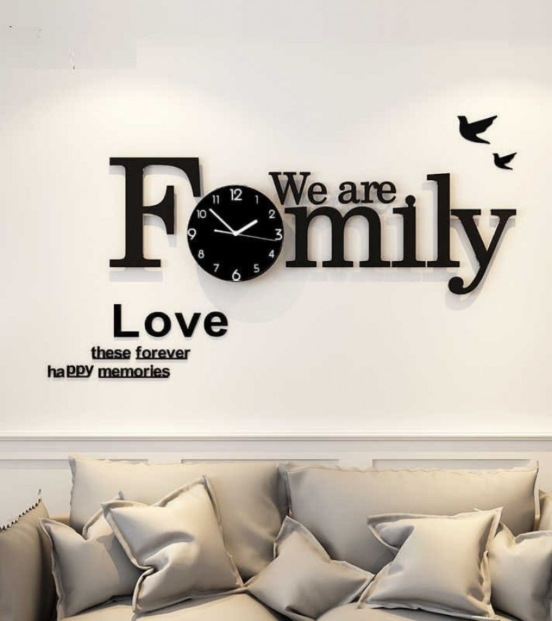 WE ARE FAMILY CLOCK